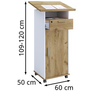 Produktbild für Stehpult VCM Melta 919440, aus Holz