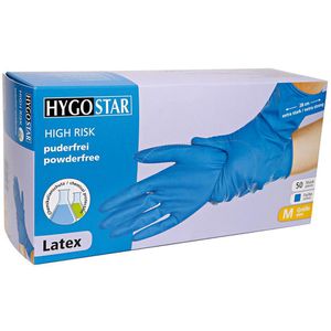 Produktbild für Einmalhandschuhe Franz-Mensch High Risk, blau, 50 Stück