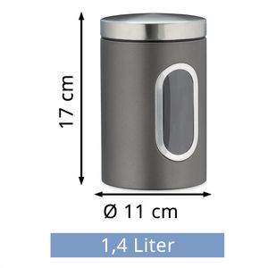Produktbild für Kaffeedose Relaxdays 10027647, aus Metall