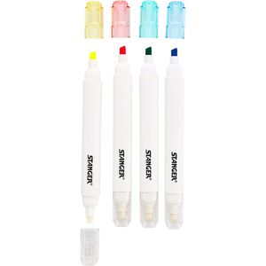 Textmarker Stanger metallic, 4 Stück