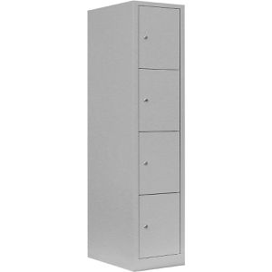 Schließfachschrank Lüllmann 523410, lichtgrau