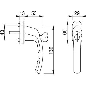 Produktbild für Fenstergriff Hoppe-AG Tokyo 8185159