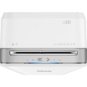 Produktbild für Aktenvernichter Fellowes 5050101 LX201, weiß, 4 Rollen