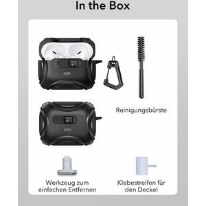 Produktbild für Ladecase-Hülle ESR Cyber FlickLock, mit MagSafe, schwarz