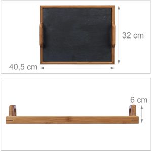 Produktbild für Serviertablett Relaxdays 10020957 eckig, 40,5x32cm