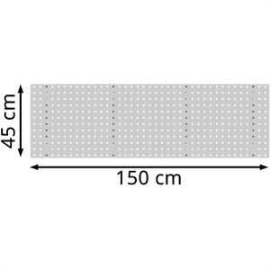 Produktbild für Werkzeugwand Simplaflex CLSB1500, grau, aus Metall
