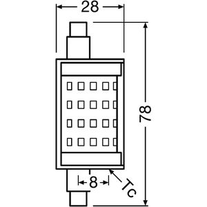 Produktbild für LED-Lampe OSRAM Superstar Line, R7s