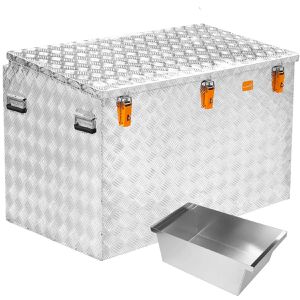 Produktbild für Fahrzeugbox ALUBOX-Alukiste ABX-R520PE, Aluminium Riffelblech