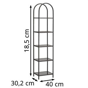 Produktbild für Bücherregal Vasagle LGT501G01, schwarz