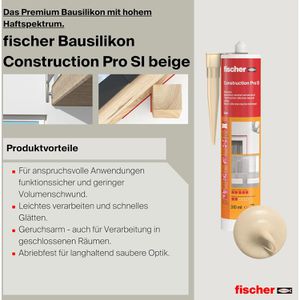 Produktbild für Silikon Fischer Premium, DBSA, beige