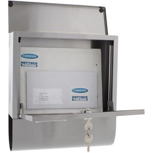 Produktbild für Briefkasten Rottner T06046, Costa Inox, silber, aus Edelstahl