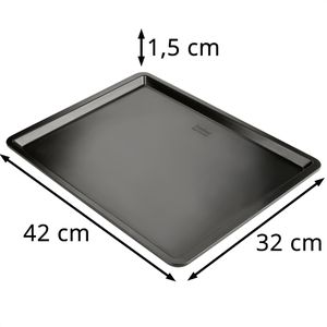 Produktbild für Backblech Zenker Black Metallic Plätzchenblech, aus Stahlblech