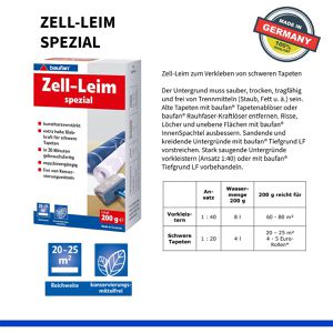 Produktbild für Tapetenkleister Baufan Zell-Leim spezial
