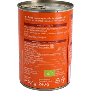Produktbild für Gemüsekonserve Alnatura Ganze Tomaten, in eigenem Saft, BIO