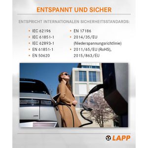 Produktbild für Elektroauto-Ladekabel Lapp Helix Mode 3, IP55, 5 m