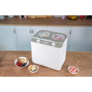 Produktbild für Eismaschine Unold Bianco, 48830, für 2x 1,2 Liter