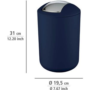 Produktbild für Mülleimer Wenko Brasil L, dunkelblau