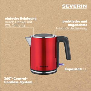Produktbild für Wasserkocher Severin WK 3427, rot