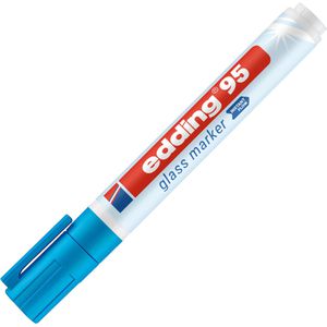 Produktbild für Glasboardmarker Edding 95, hellblau