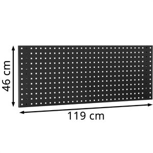 Produktbild für Werkzeugwand Güde 1200P/1 Black Line, schwarz, aus Metall