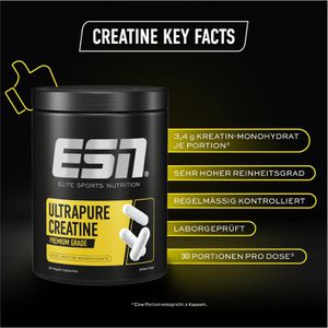 Produktbild für Kreatin ESN Ultrapure Premium Grade, Kapseln