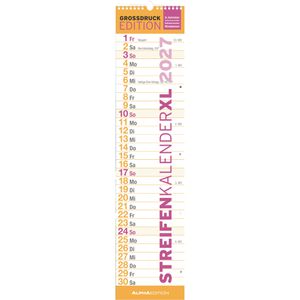 Produktbild für Streifenkalender Alpha 112201, Großdruck Streifenplaner XL