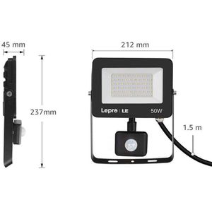 Produktbild für LED-Außenstrahler Lepro IP65 wasserdicht