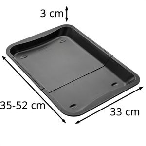 Produktbild für Backblech Zenker Black Metallic, schwarz, aus Stahlblech