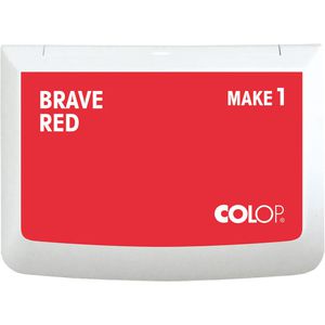Produktbild für Stempelkissen Colop Make 1, für Büro und Kreativprojekte, rot