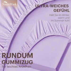 Produktbild für Spannbettlaken NatureMark Jersey, 200 x 220 cm