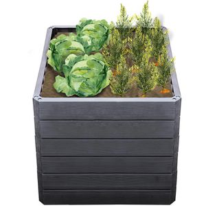 Produktbild für Hochbeet Garantia Ergo Quadro L 75 Wood,Kunststoff