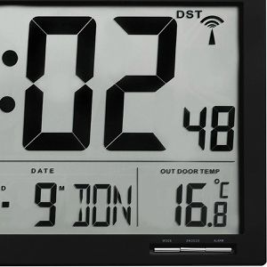 Produktbild für Wanduhr TFA 60.4510 XL, Kunststoff, digital, Funkuhr
