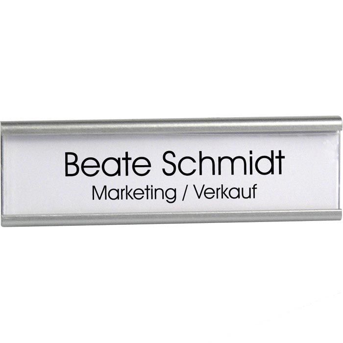 Böttcher-AG Namensschilder Office Metal, 81 x 33 mm, mit Magnet