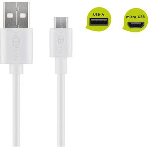 Produktbild für Ladekabel Goobay 43837, weiß, 1m