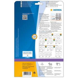 Produktbild für Rückenschilder Herma 4830, Inkjet, weiß