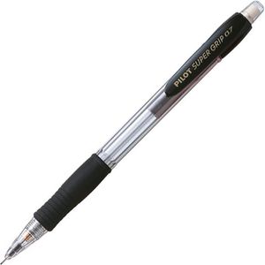 Druckbleistift Pilot Super Grip schwarz-transparent Kunststoff