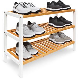 Produktbild für Schuhregal Relaxdays 10017705, aus Bambus