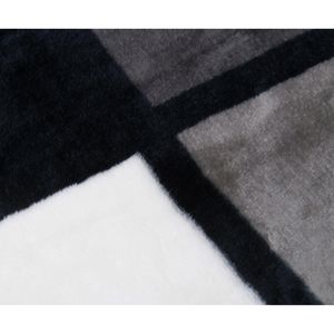 Produktbild für Kuscheldecke Gözze Antigua Cashmere Feeling, grau/schwarz/weiß