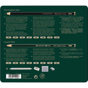 Produktbild für Graphitstifte Faber-Castell 9000 &amp; Pitt Matt Set