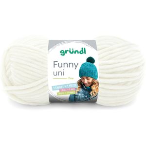 Häkelgarn Gründl 3442-05 Funny uni, creme