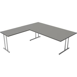 Schreibtisch Kerkmann start up, graphit / silber