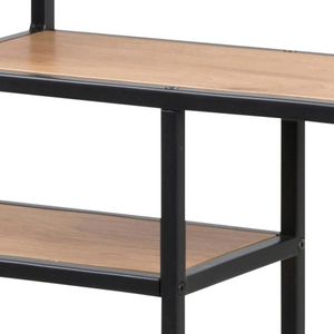 Produktbild für Wandregal AC-Design Seaford, schwarz / wildeiche