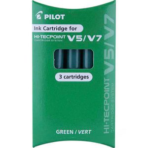 Füllerpatronen Pilot Hi-Tecpoint V5 / V7, grün