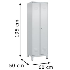 Produktbild für Spind CP-Möbel Classic PLUS, lichtgrau