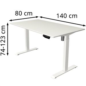 Produktbild für Schreibtisch Kerkmann Move 1, weiß / weiß