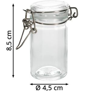 Produktbild für Gewürzgläser Zeller 19957 mini, aus Glas, mit Glasdeckel