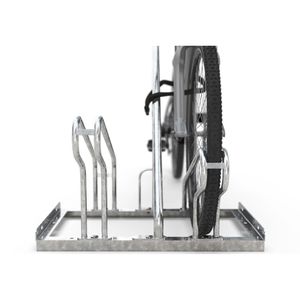 Produktbild für Fahrradunterstand WSM Leipzig L14 GE2302, grauweiß, aus Metall