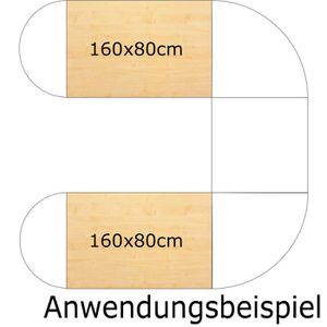 Produktbild für Tischplatte Hammerbacher KP16