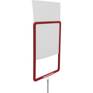 Produktbild für Infoständer Böttcher-AG aus Aluminium, rot, A5