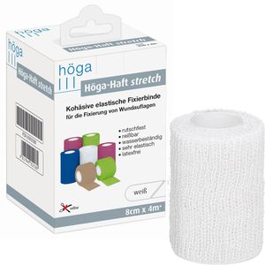 Produktbild für Fixierbinden Höga Haft Stretch, weiß